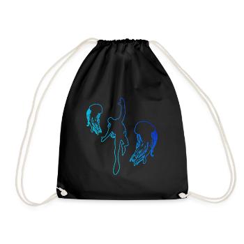 Scuba Diver Diver Diver Plongée Hommes - Sac de sport léger - noir - Devant