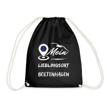 Lieblingsort Boltenhagen-Ostseebad Boltenhagen - Turnbeutel - Schwarz - Vorne