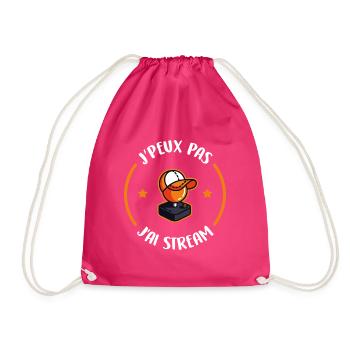 J'peux pas j'ai stream - Sac de sport léger - fuchsia - Devant