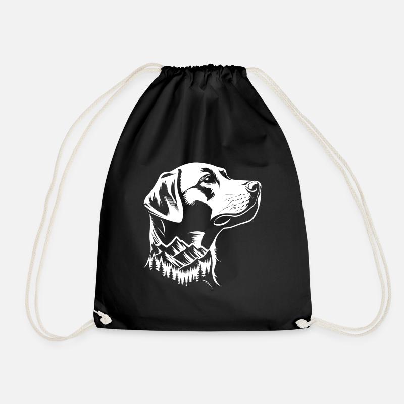 Labrador Retriever Sennenhund - Turnbeutel - Schwarz