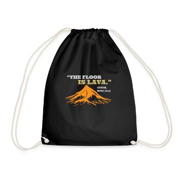 The Floor Is Lava Pompeii - Drawstring Bag - black - Front