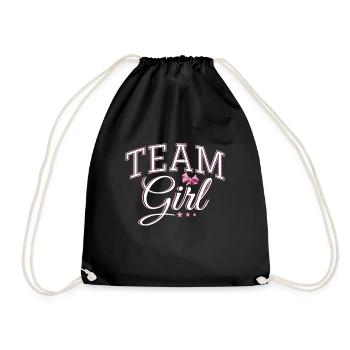 Team Girl - Drawstring Bag - black - Front