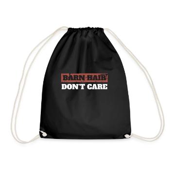 Barn Hair Don't Care - Drawstring Bag - black - Front