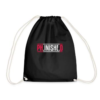 Phinished PhD - Sac de sport léger - noir - Devant