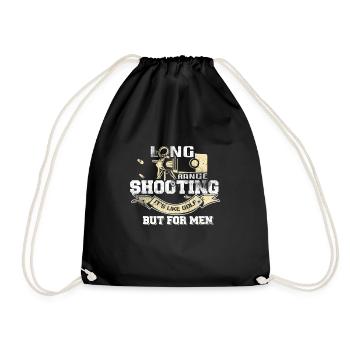 Long Range Shooting - Drawstring Bag - black - Front