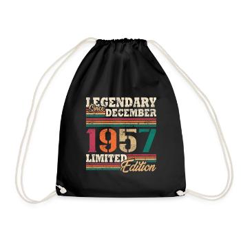 Légendaire Décembre 1957 édition limitée - Sac de sport léger - noir - Devant
