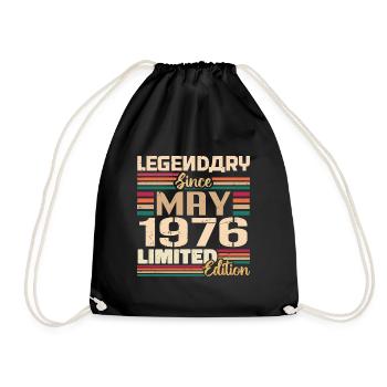 Mai 1976 Mai - Jubilé Mai 1976 - Sac de sport léger - noir - Devant