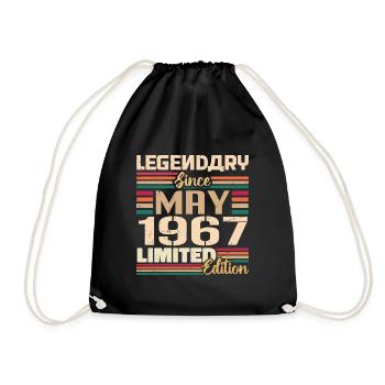 Mai 1967 Mai - Jubilé Mai 1967 - Sac de sport léger - noir - Devant