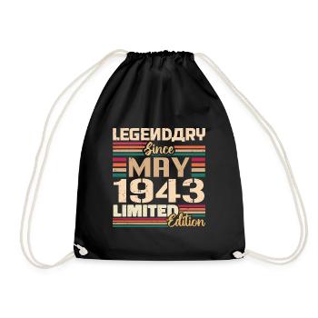 Mai 1943 Mai - Jubilé Mai 1943 - Sac de sport léger - noir - Devant