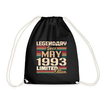 Mai 1993 Mai - Jubilé Mai 1993 - Sac de sport léger - noir - Devant
