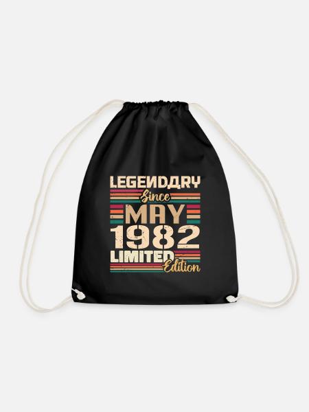 Mai 1982 Mai - Jubiläum Mai 1982 - Turnbeutel - Schwarz