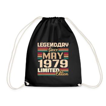 Mai 1979 Mai - Jubilé mai 1979 - Sac de sport léger - noir - Devant
