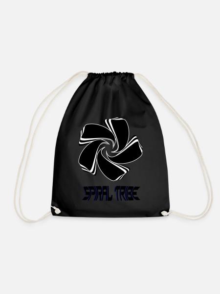Spiral Tribe - Drawstring Bag - black