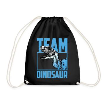 Team Dinosaur Graphic - Drawstring Bag - black - Front