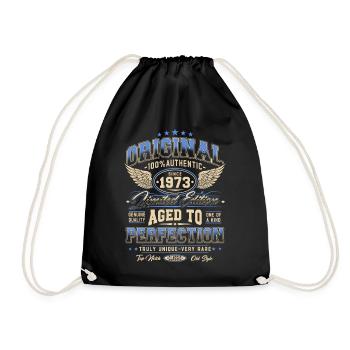 Original 1973 Vintage Born Cadeau d’anniversaire - Sac de sport léger - noir - Devant