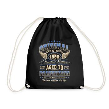 Original 1998 Vintage Born Cadeau d’anniversaire - Sac de sport léger - noir - Devant