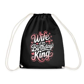 Femme Épouse Partenaire Famille Marié - Sac de sport léger - noir - Devant