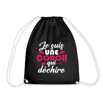 Je suis une coach qui déchire - Sac de sport léger - noir - Devant