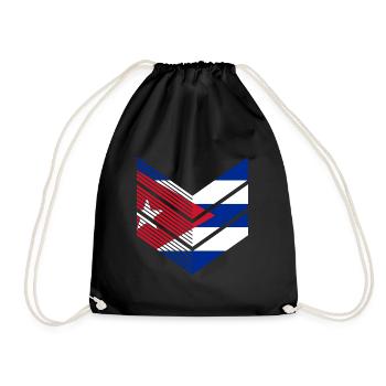 Kuba Flagge Karibik Urlaub Cuba Reise Havanna - Turnbeutel - Schwarz - Vorne