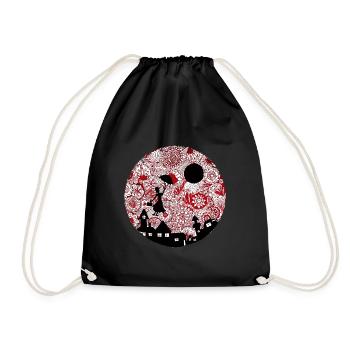 Singing nanny Mary - Drawstring Bag - black - Front