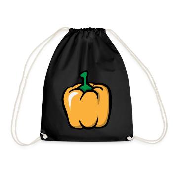 Paprika jaune paprica yellow pepper - Sac de sport léger - noir - Devant