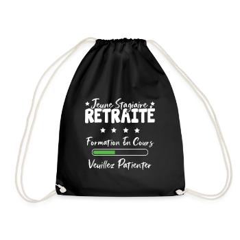 Jeune stagiaire retraite formation en cours - Sac de sport léger - noir - Devant
