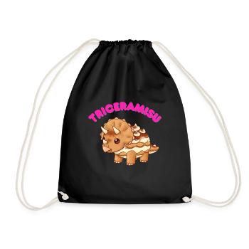 TRICERAMISU - Turnbeutel - Schwarz - Vorne