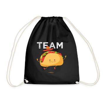team taco tacos cuisine mexicaine - Sac de sport léger - noir - Devant