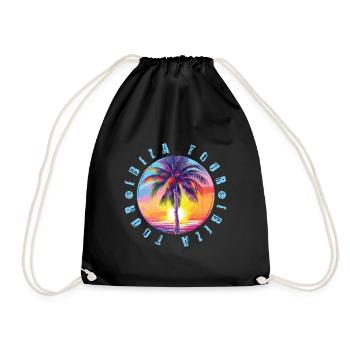 Visite d’Ibiza colorée - Sac de sport léger - noir - Devant