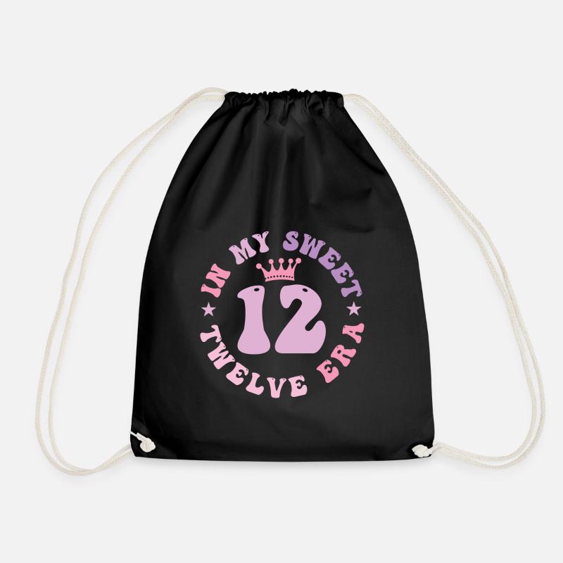 In My Sweet Twelve Ära 12. Geburtstag Groovy 12. - Turnbeutel - Schwarz
