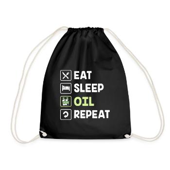 Huile essentielle - Sac de sport léger - noir - Devant