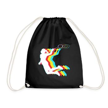 Badminton - Drawstring Bag - black - Front