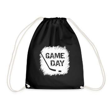 Game Day - Eishockey - Turnbeutel - Schwarz - Vorne
