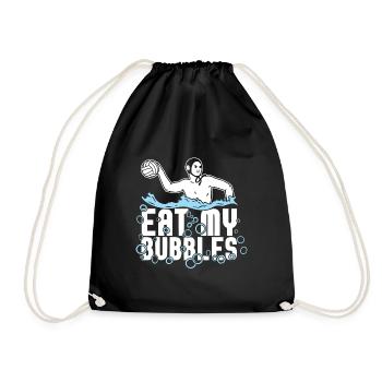Wasserball - Turnbeutel - Schwarz - Vorne