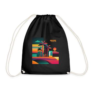 Miami, the city of all possibilities - Drawstring Bag - black - Front