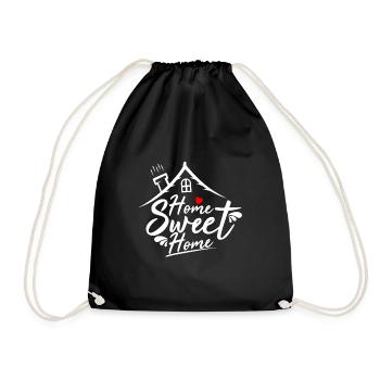 Home Sweet Home - Drawstring Bag - black - Front