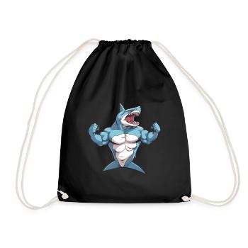 Bodybuilder Shark - Sac de sport léger - noir - Devant