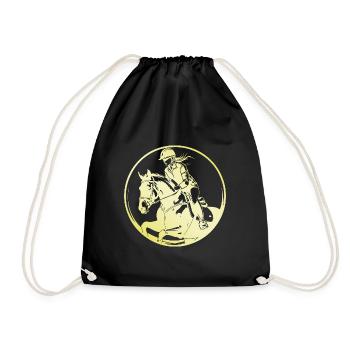 Cheval de selle femme - Sac de sport léger - noir - Devant