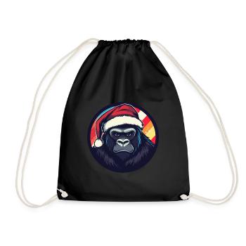 Noël Gorilla Noël - Sac de sport léger - noir - Devant