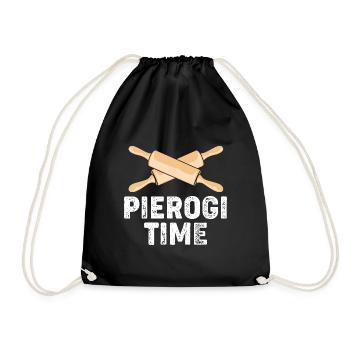 Pologne Polonais Pierogi - Sac de sport léger - noir - Devant