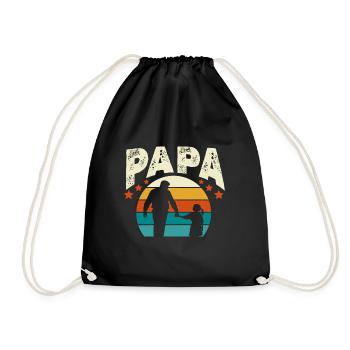 Papa Vintage - Sac de sport léger - noir - Devant