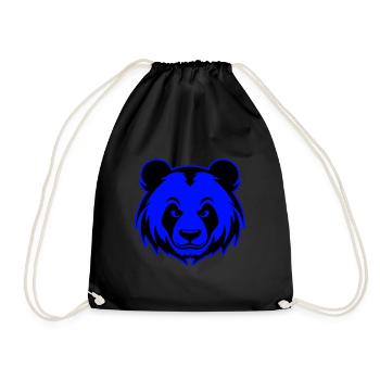 Panda Animal Portrait - Drawstring Bag - black - Front