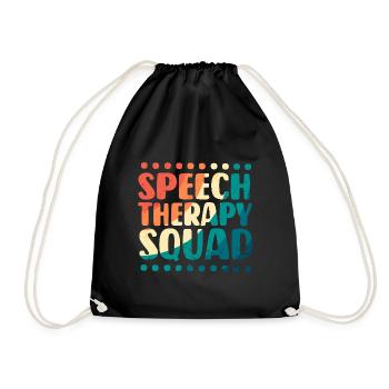 Speech Therapy Speech Therapist - Drawstring Bag - black - Front
