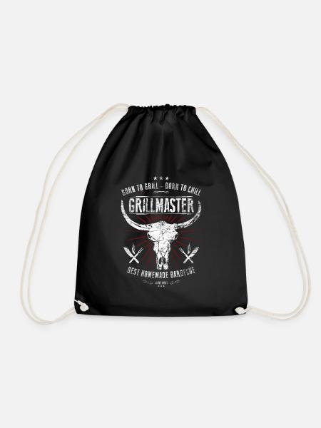Grillmaster - BBQ Shirt - Turnbeutel - Schwarz