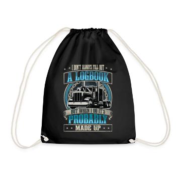 Truck Driver - Drawstring Bag - black - Front