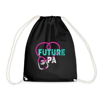 Physician Assistant Nursing MFA PA - Drawstring Bag - black - Front