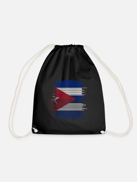 Cuba Drapeau Caraïbes Vacances Cuba Voyage La Havane - Sac de sport léger - noir