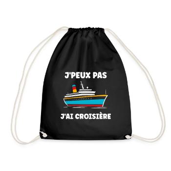J'peux pas j'ai Croisière - Sac de sport léger - noir - Devant