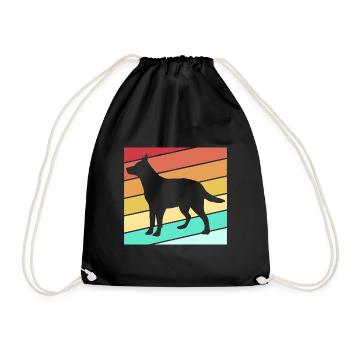 Bouvier australien chien - Sac de sport léger - noir - Devant
