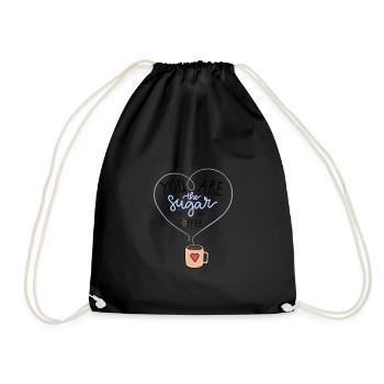 Sugar in my coffee - Drawstring Bag - black - Front